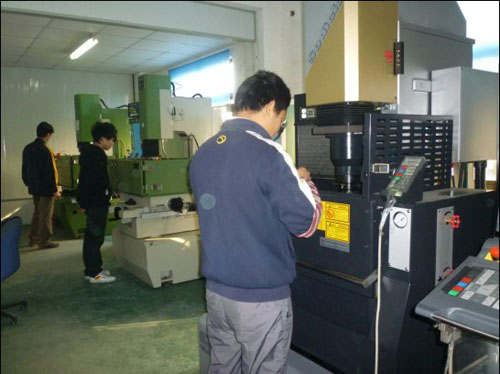 CNC processing area