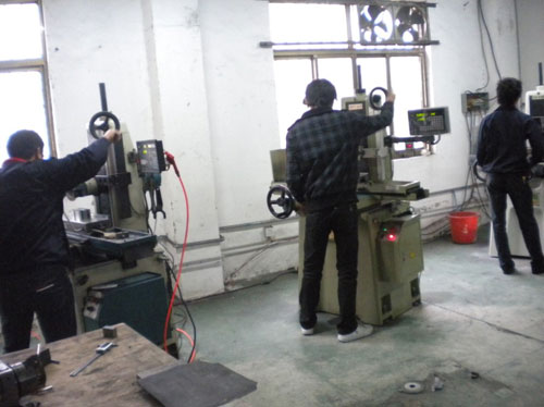 Machining area of precision grinding machine